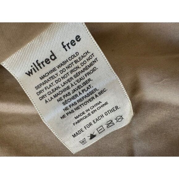 Aritzia Wilfred Free The Teddy Jacket Zip Up Sherpa in Tan Small Oversized - Picture 9 of 12